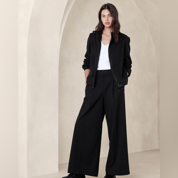 NWT! Banana Republic Black Wide Leg Pants - Multiple 🧡 - Picture 2 of 4